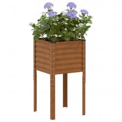 Jardinière 45x45x88 cm acier résistant aux intempéries alsavelo