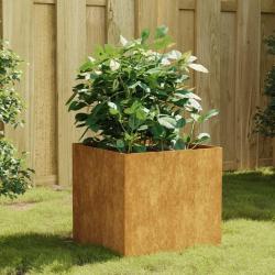 Jardini&egrave;re 40x41x40 cm acier corten