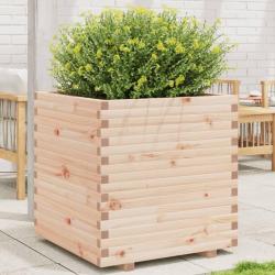 Jardinière 70x70x72,5 cm bois de pin massif alsavelo