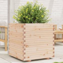 Jardinière 70x70x72 cm bois de pin massif alsavelo
