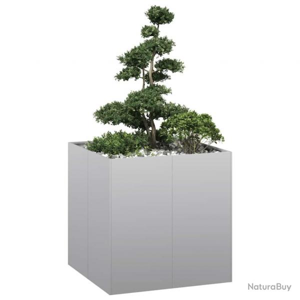 Jardinire 80x80x80 cm acier galvanis alsavelo