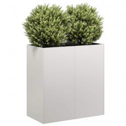 Jardinière 80x40x80 cm acier inoxydable alsavelo