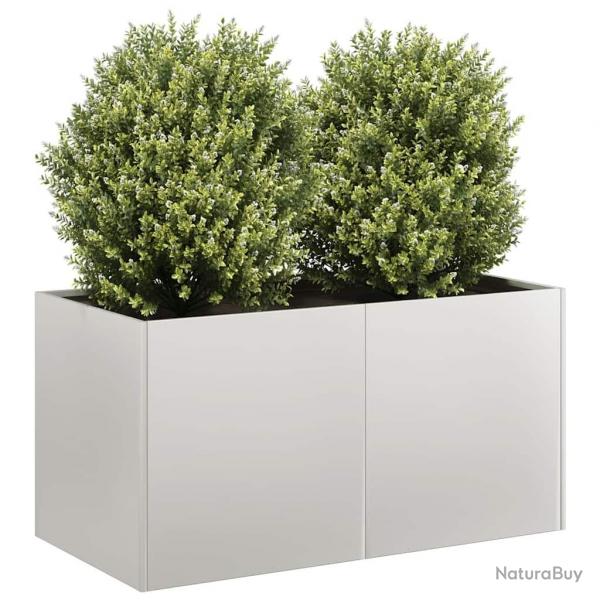 Jardinire 80x40x40 cm acier inoxydable alsavelo