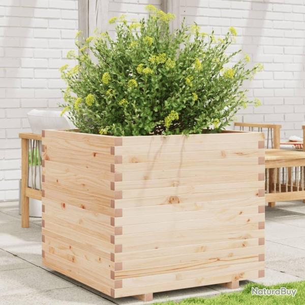 Jardinire 80x80x72 cm bois de pin massif alsavelo