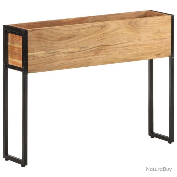 Jardinire 90x20x68 cm Bois massif d'acacia alsavelo