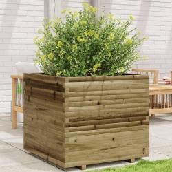 Jardinière 80x80x72 cm bois de pin imprégné alsavelo