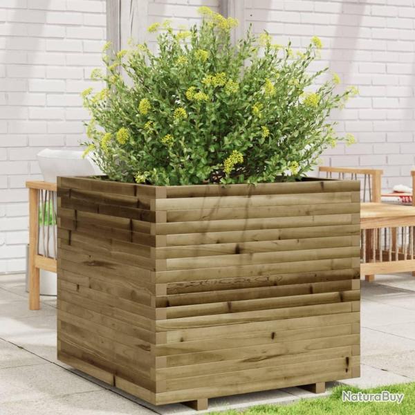 Jardinire 80x80x72 cm bois de pin imprgn alsavelo