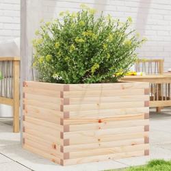 Jardinière 60x60x45,5 cm bois de pin massif alsavelo