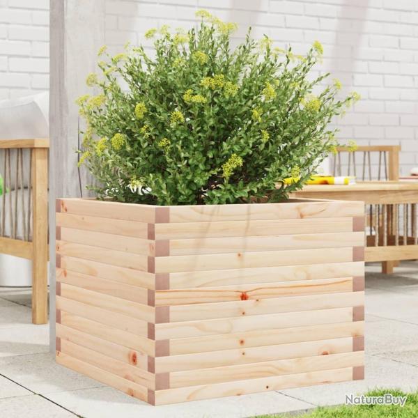 Jardinire 60x60x45,5 cm bois de pin massif alsavelo