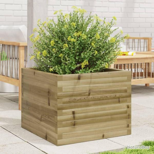 Jardinire 60x60x46 cm bois de pin imprgn alsavelo