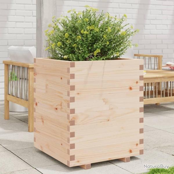 Jardinire 60x60x72,5 cm bois de pin massif alsavelo
