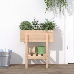 Jardinière 62x30x69 cm bois massif de pin alsavelo