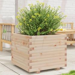 Jardinière 60x60x49,5 cm bois de pin massif alsavelo