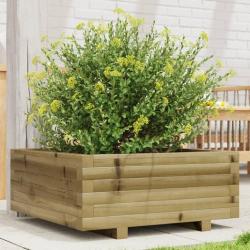 Jardinière 60x60x26,5 cm bois de pin imprégné alsavelo