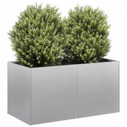 Jardinière 80x40x40 cm acier galvanisé alsavelo