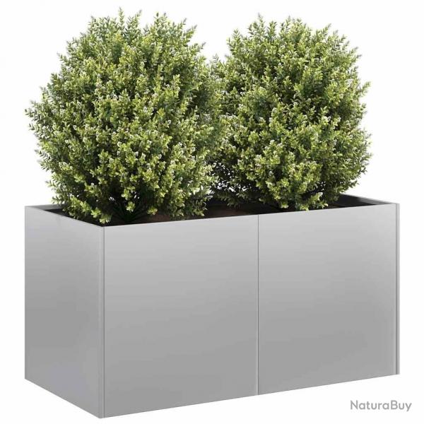 Jardinire 80x40x40 cm acier galvanis alsavelo