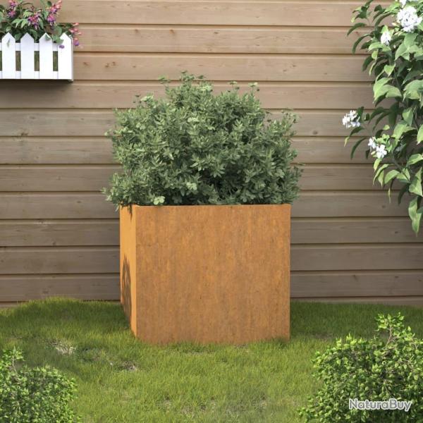 Jardinire 42x40x39 cm acier corten alsavelo