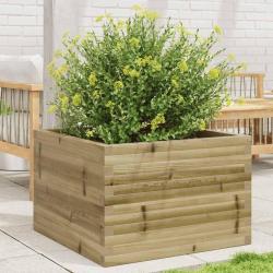 Jardinière 70x70x46 cm bois de pin imprégné alsavelo