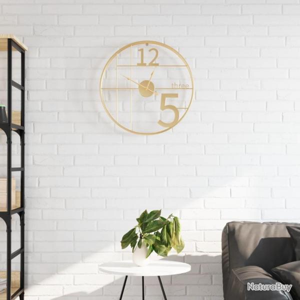 Horloge murale dor 50 cm fer alsavelo