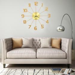 Horloge murale Métal 50 cm Doré alsavelo