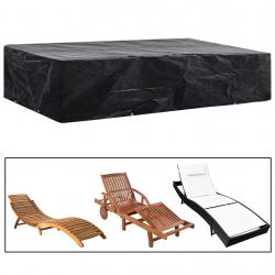 Housse de chaise de jardin 8 oeillets 218 x 77 x 55 cm alsavelo