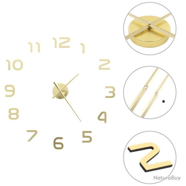 Horloge murale 3D Design moderne 100 cm XXL Dor alsavelo