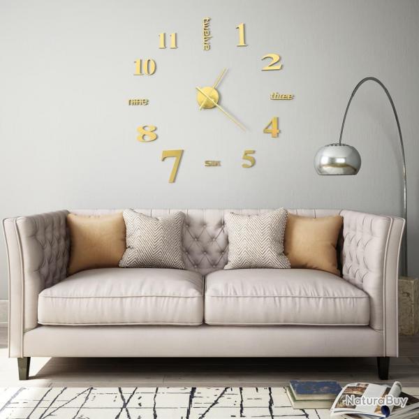 Horloge murale 3D Design moderne 100 cm XXL Dor alsavelo