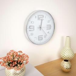 Horloge murale 30 cm Argenté alsavelo
