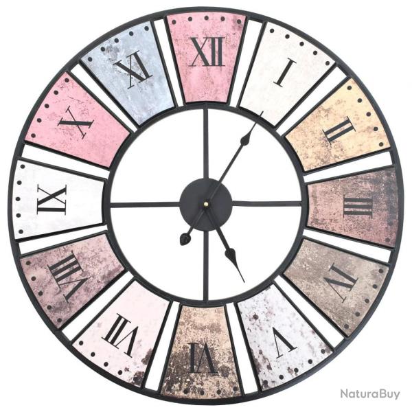 Horloge murale vintage avec mouvement  quartz 60 cm XXL alsavelo