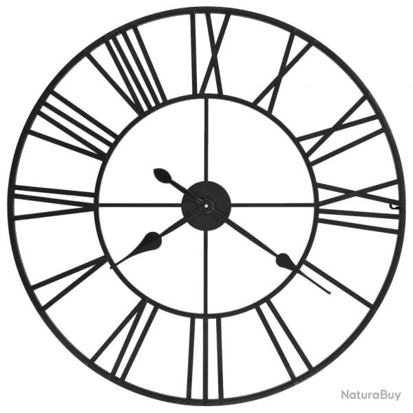 Horloge murale vintage avec mouvement  quartz Mtal 80 cm XXL alsavelo