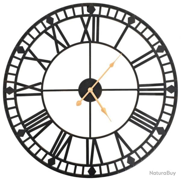 Horloge murale vintage avec mouvement  quartz Mtal 60 cm XXL alsavelo