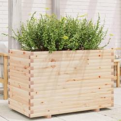 Jardinière 110x60x72 cm bois de pin massif alsavelo