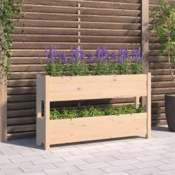 Jardinière 112x25x66 cm Bois massif de pin alsavelo
