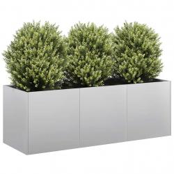 Jardinière 120x40x40 cm acier galvanisé alsavelo