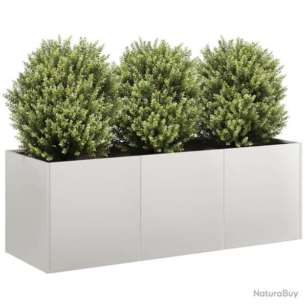 Jardinire 120x40x40 cm acier inoxydable alsavelo