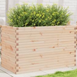 Jardinière 110x60x68,5 cm bois de pin massif alsavelo