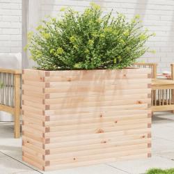 Jardinière 90x40x68,5 cm bois de pin massif alsavelo
