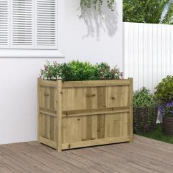 Jardinière 90x50x70 cm bois de pin imprégné alsavelo