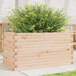Jardinière 90x40x46 cm bois de pin massif alsavelo