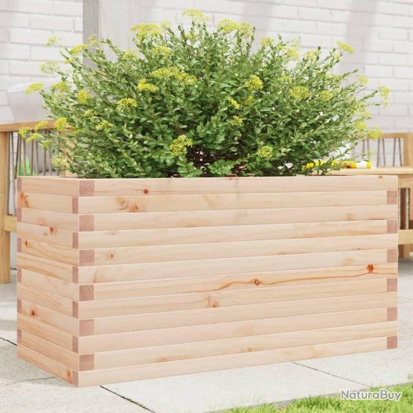 Jardinire 90x40x46 cm bois de pin massif alsavelo