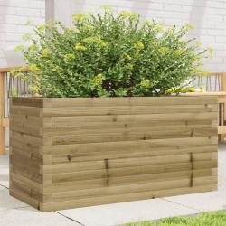 Jardinière 90x40x46 cm bois de pin imprégné alsavelo