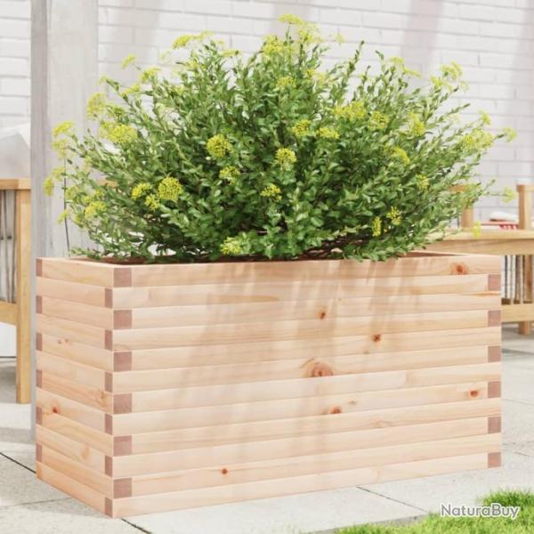 Jardinire 90x40x45,5 cm bois de pin massif alsavelo