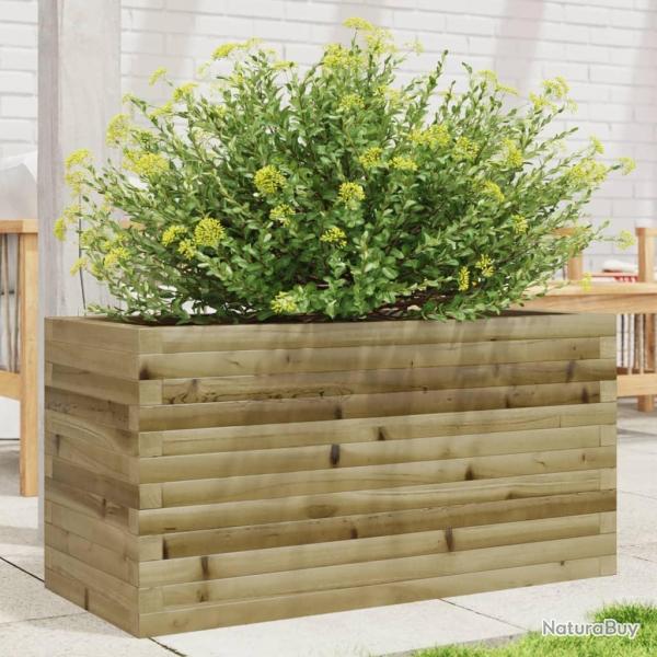 Jardinire 90x40x45,5 cm bois de pin imprgn alsavelo