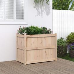 Jardinière 90x50x70 cm bois de pin massif alsavelo