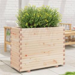 Jardinière 90x40x72,5 cm bois de pin massif alsavelo