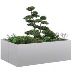 Jardinière 120x80x40 cm acier galvanisé alsavelo