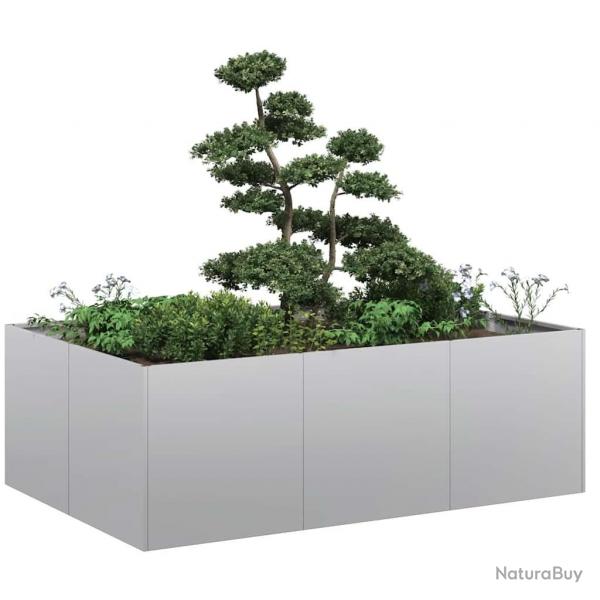 Jardinire 120x80x40 cm acier galvanis alsavelo