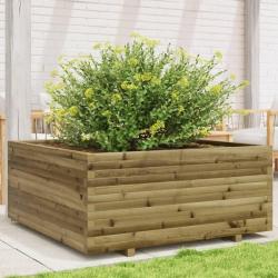 Jardinière 110x110x49,5 cm bois de pin imprégné alsavelo