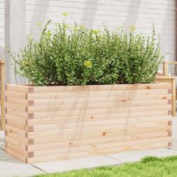 Jardinière 110x40x45,5 cm bois de pin massif alsavelo