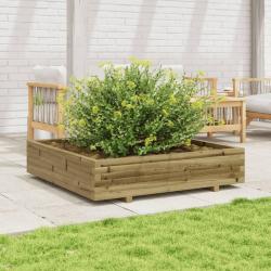 Jardinière 110x110x26,5 cm bois de pin imprégné alsavelo
